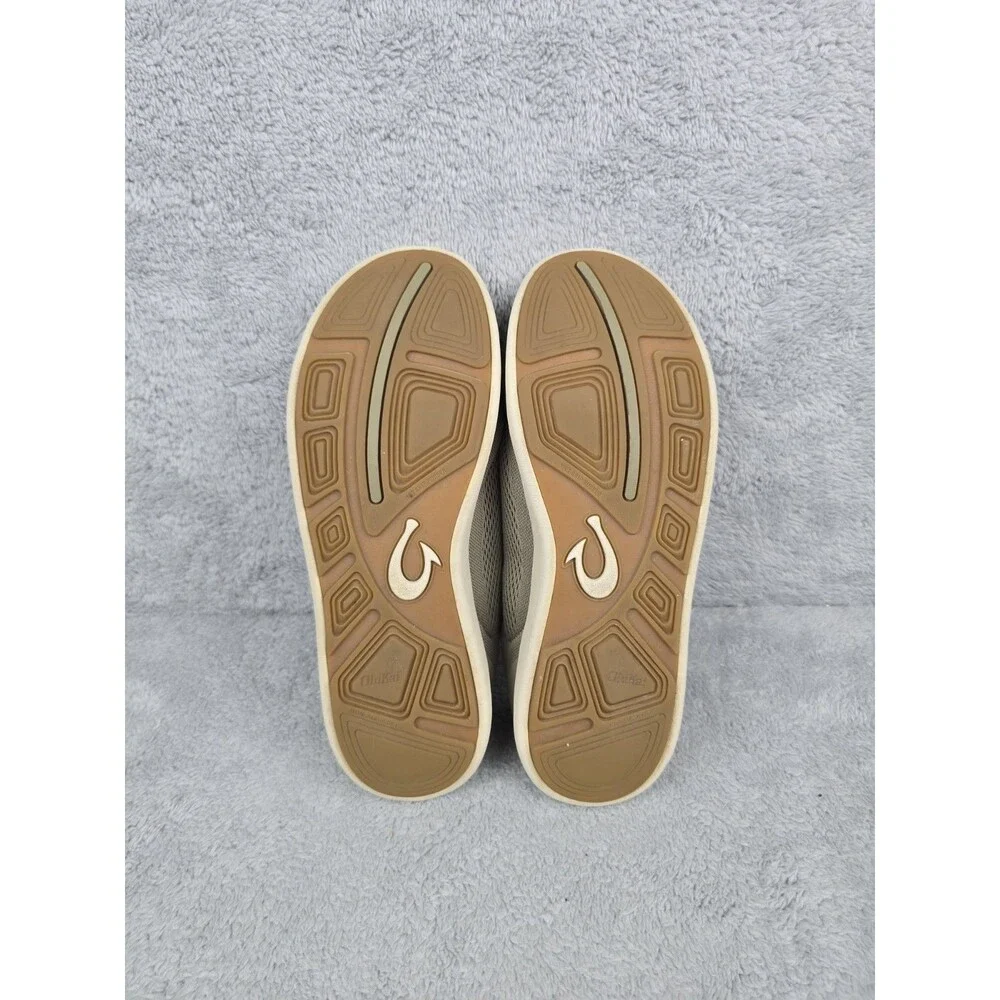 OluKai Moku Pae Men's Size 12 Olive Green Mesh Boat Shoes Sneakers 10472-1020